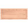 vidaXL Плот за баня светлокафяв 100x40x(2-6) см обработено дърво масив