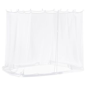 vidaXL Комарна мрежа за беседка 220 mesh Бяло 2 x 2 x 2 m Полиестер