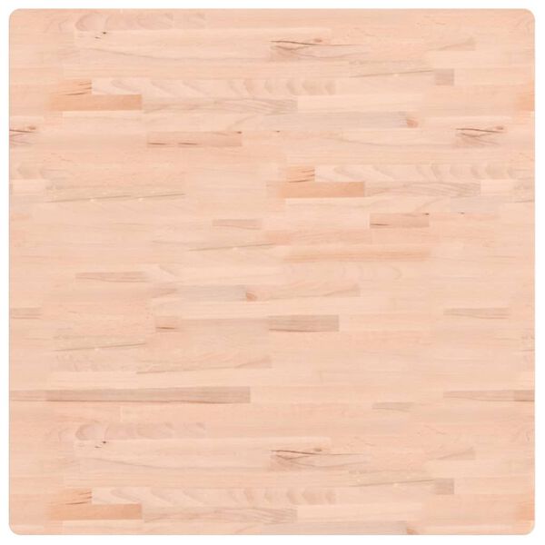vidaXL Плот за маса 90x90x4 см квадратен масивен бук