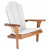 vidaXL Градински Adirondack стола Натурално Солидно тиково дърво