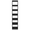 vidaXL Библиотека/разделител за стая, черна, 40x30x198 см