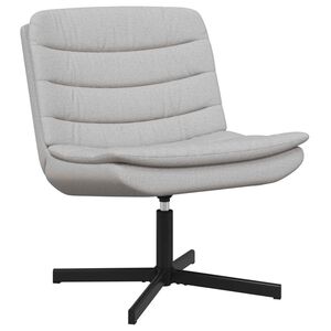 vidaXL Въртящ се стол Облачно сиво 63 x 75 x 76 см текстил