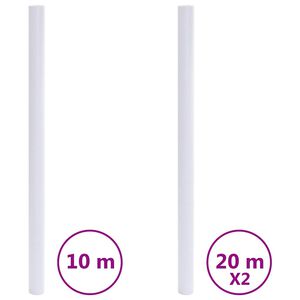 vidaXL Фолиа за прозорци матирани прозрачно сиви PVC