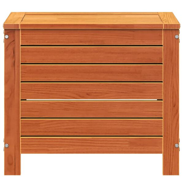 vidaXL Градинска табуретка, восъчнокафява, 62x31,5x52 см, бор масив