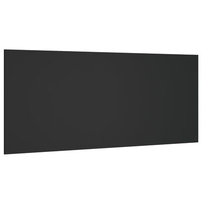 vidaXL Горна табла за легло, черна, 200x1,5x80 см, инженерна дървесина