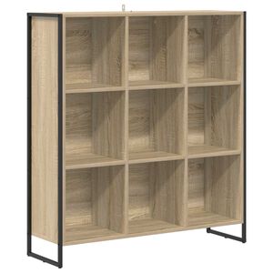 vidaXL Шкаф за книги 99.5 x 30 x 108.5 см Инженерна дървесина Сонома