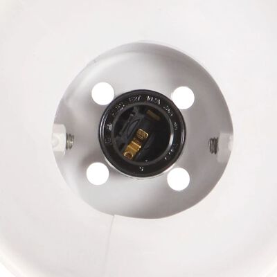 vidaXL Индустриална стенна лампа бяла 65x25 см E27