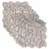 vidaXL Мозайка плочки Кремаво 30 x 30 cm Мрамор