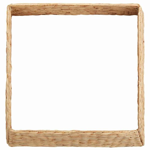 vidaXL Коло за коледно дърво Кафяво 50 x 50 x 25 cm Воден хиацинт