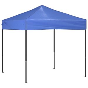 vidaXL Сгъваема парти палатка, синя, 2x2 м