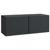 vidaXL Стенно монтиран ТВ шкаф 78,5 x 31 x 30 см Черно