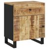 vidaXL Нощно шкафче, 50x33x60 см, масивно манго и инженерно дърво