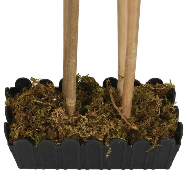 vidaXL Изкуствено бамбуково дърво 1216 листа 180 см зелено