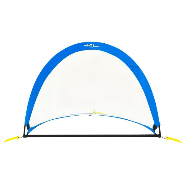 vidaXL Детски футболни врати с чанта за съхранение 119x82x84,5 см