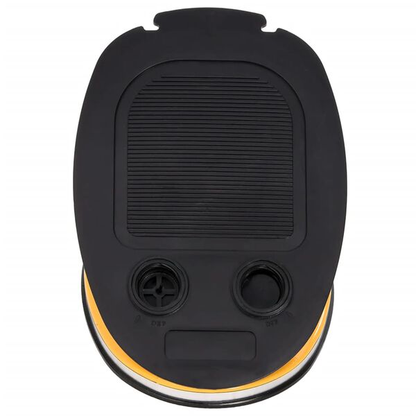 vidaXL Крачна помпа, 26x18 см, PP и PE, сиво и жълто