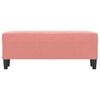vidaXL Пейка, розова, 100x35x41 см, кадифе