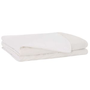 vidaXL Тежко одеяло Бяло 135 x 200 cm 10 kg 100% Памук 205T