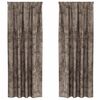 vidaXL Кадифени завеси 2 бр. Капучино 245 x 140 см Кадифе
