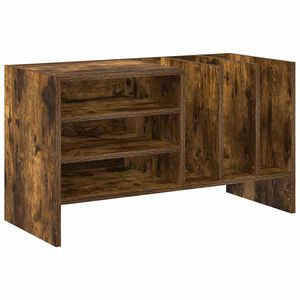 vidaXL Шкаф за грамофонни плочи Димян дъб 78.5 x 35 x 45 см