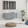 vidaXL ТВ шкаф, сив сонома, 80x30x30 см, инженерно дърво