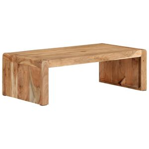 vidaXL Маса за кафе, 110x55x35 см, акация масив