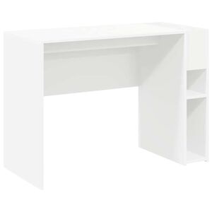 vidaXL Бюро Бяло Инженерна дървесина 109 x 50 x 78 см