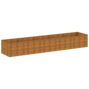 vidaXL Градинска повдигната леха 479x100x69 см кортенова стомана