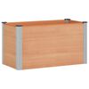 vidaXL Градинска повдигната леха Кафяво 100 x 50 x 54 cm