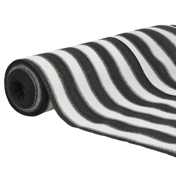 vidaXL Засенчваща мрежа антрацит и бяло 1,8x10 м HDPE 195 г/м&sup2;