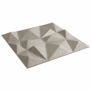 vidaXL Стенни панели 12 бр. 50 x 50 cm Диамант Бетон XPS Пяна