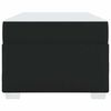 vidaXL Рамка за легло с матрак Черно 90 x 190 cm текстил