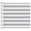 vidaXL Балконен екран Светлосив и бял 90 x 300 cm