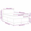 vidaXL LED кутия за пружини с легло Светлосив и бял 120 x 190 cm
