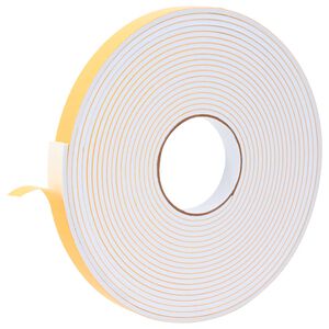 vidaXL Самоотлепваща се пяна лента Бяло 20mm x 10m CR пяна