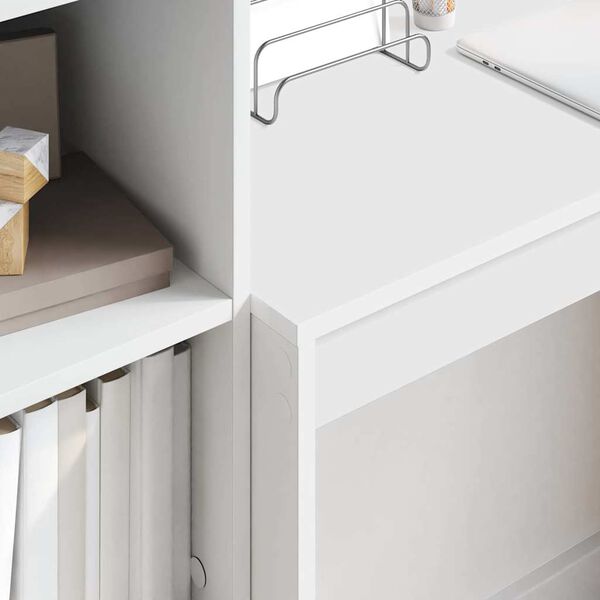 vidaXL Бюро Бяло 90 x 40 x 76 см