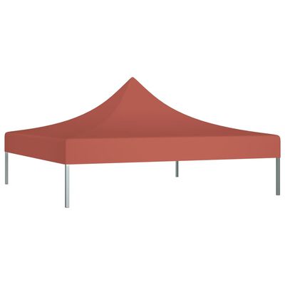 vidaXL Покривало за парти шатра, 2x2 м, цвят теракота, 270 г/м²