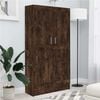 vidaXL Библиотека, опушен дъб, 82,5x30,5x150 см, инженерно дърво