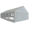 vidaXL Тент без рамка Сив 10 x 5 m ПЕ