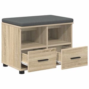 vidaXL Пейка за коридор Сонома дъб 60 x 38 x 46 см