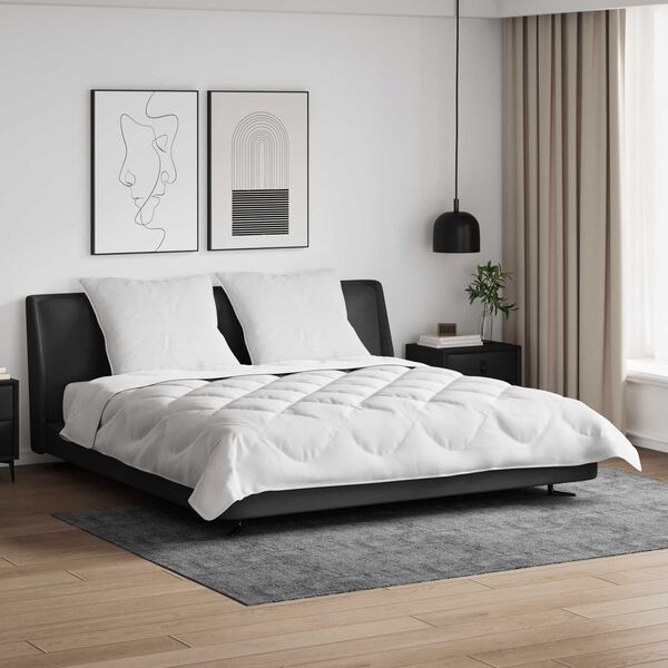 vidaXL Завивка с възглавница 3 pcs Бяло Микрофибър