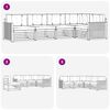 vidaXL Комплект дивани за открито 5 pcs Натурален и Крема