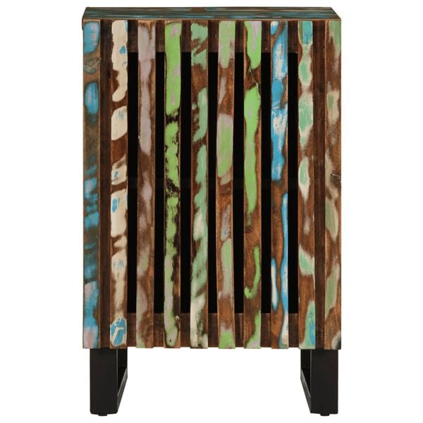 vidaXL Шкаф за баня 38x34x58 см масивно акациево дърво