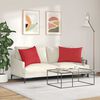 vidaXL Диван възглавници 2 pcs Червено 70 x 50 cm текстил