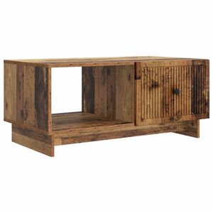 vidaXL Масичка за кафе Старо дърво 90 x 50 x 40 cm Инженерна дървесина