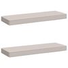 vidaXL Калъфи за пейки, 2 части VUGHT 2 pcs 100% полиестер Бяло