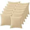 vidaXL Калъфка за възглавница 12 pcs HEERLEN Бежово 40 x 40 cm