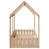 vidaXL Рамка за детско легло къща, 90x200 см, масивна борова дървесина