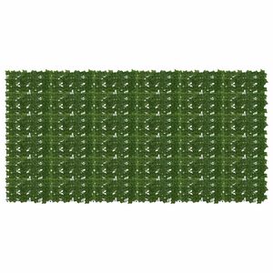 vidaXL Завеса за балкон с листа Зелено 300 x 150 cm Полиестер и тъкан
