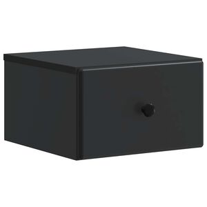 vidaXL Спален шкаф с монтаж на стена Черно 34,5 x 33 x 20 см
