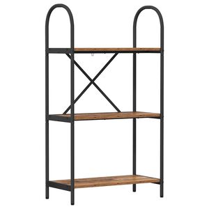 vidaXL Рафт за книги 3 нива 60 x 30 x 109 см Инженерна дървесина